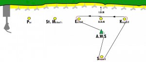 The course for the fourth race in the Gunfleet Summer Series