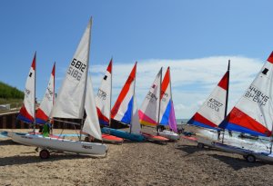 Just some of the dinghies ready for fun on the water