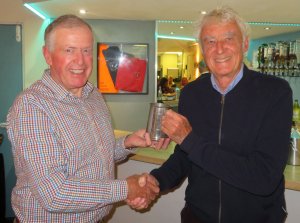 Andy Dunnett receives the Autumn Series Trophy