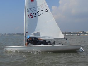 Cadet Commodore Harry takes quite a laid-back approach to the race