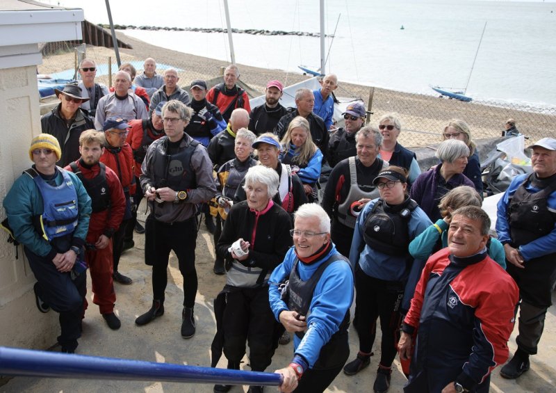 Saturday morning's race briefing (picture - Colin Waddell)