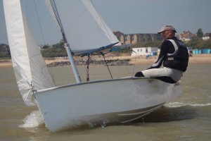 Paul Jackson sails his GP14 single handed