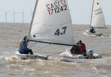 Yvonne Gough heads out to the start line