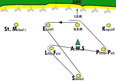 The course is set for all three of the Saturday races