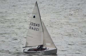 Paul Jackson sails his GP14 singlehanded