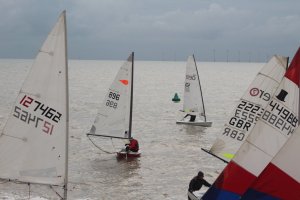 Crews optimistically set sail before the start