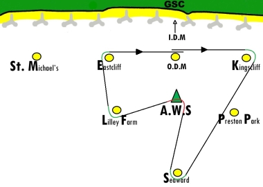 The course for the March Hare Trophy