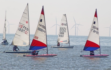 The race gets underway