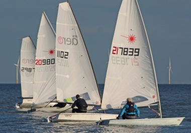 They're off - Messrs Pedder, Potts, Tappenden and Dunnett 