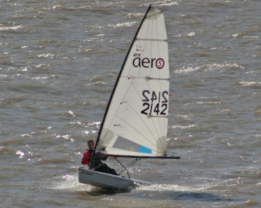 Winner of the race, Ken Potts, in his RS Aero