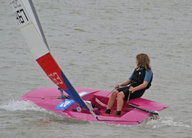 Belle Hart is first Cadet home in her Topper