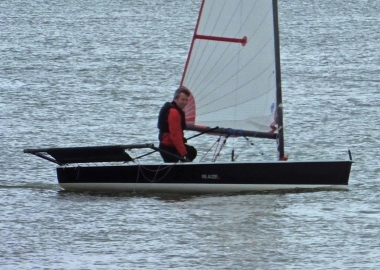 John Heath in his Blaze