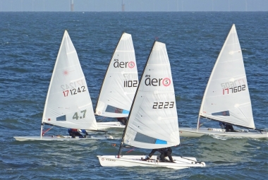 Yvonne Gough leads this group in her Laser