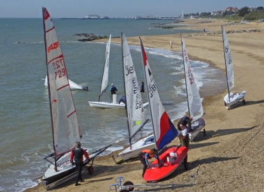Boats rig and someone has capsized early on