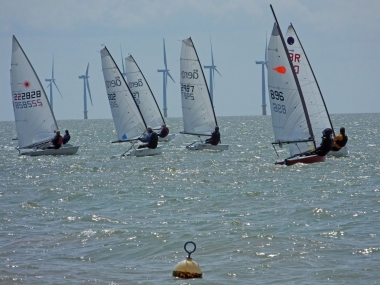 The third race gets underway