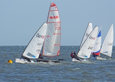 Tim Dye leads the way at the start