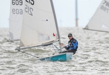 Adam Kedge from Gunfleet enjoying every minute of it (picture - Kevin Jay)
