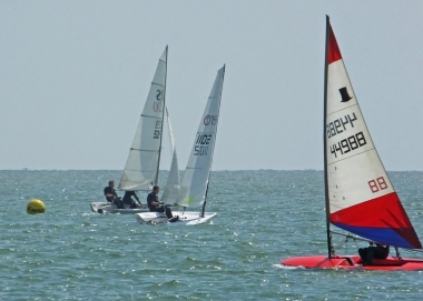 The racing gets underway
