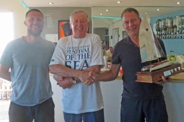 The prestigious David Foster Catamaran Challenge Trophy awarded to Mark and George Venables