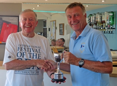 The second trophy of the day for John Tappenden - this time the Dave Fowell cup