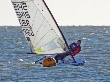 Winner of the Winter Series, overall, Ken Potts in his RS Aero