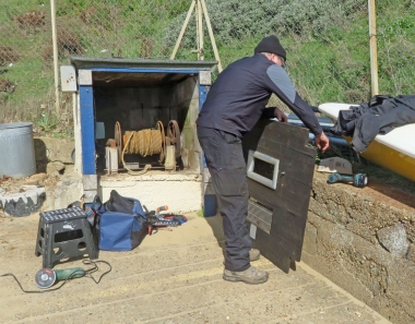 The winch gets a good service