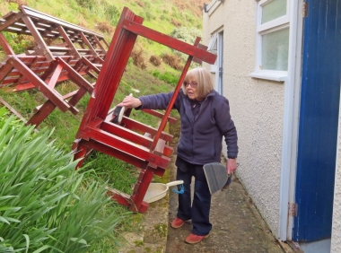 The Changing Room benches get spruced up