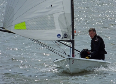The winner of the race - John Tappenden in his RS Aero 7