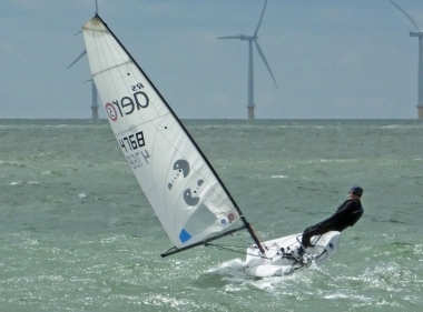 Derroll Pedder in his RS Aero