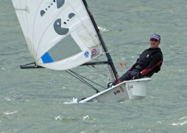 Derroll Pedder takes third place in his RS Aero