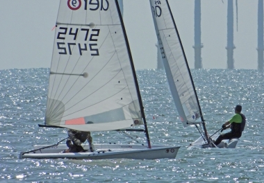Brian Allen and Dave Ingle in their RS Aeros
