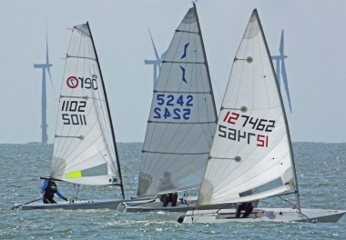 Some close sailing takes place