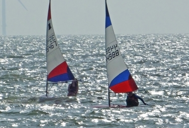 Belle Hart and Finley Taylor in their Toppers