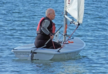 Paul Stanton leads the Laser fleet