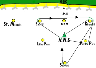 The course for the fourth race in the Autumn Series