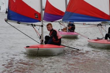 Finley Taylor leads his fellow Cadets in their Toppers