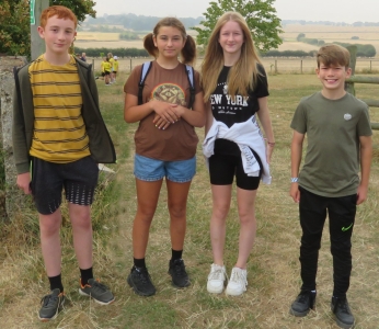 Finley, Belle, Isabelle and Charlie at Birch Hall