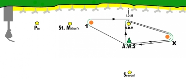 The course for the Spring Series 1 Race