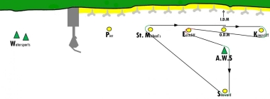 The next day's course for the second race in the Spring Series