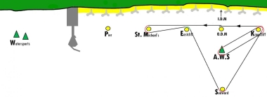 The course for the Tee Dee Trophy