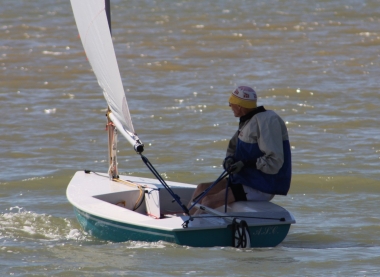  Keith Lamdin in his Comet during the Fleet Championship race