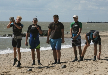 Us bigger chaps use rocks to do out shot-put