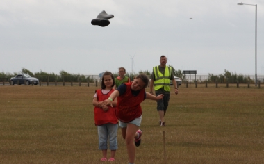 A bit of Wellie Throwing going on