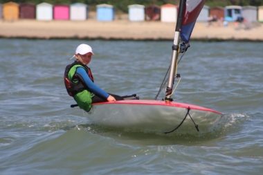 George giving his Topper a good blast