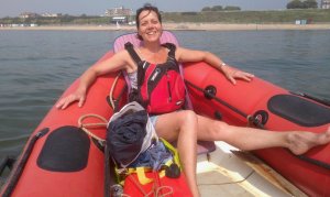 For Ilze, crewing for husband John on the Rescue Boat, it was the best place to get a tan