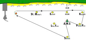 The course set for the Jim Suckling Long Distance Race