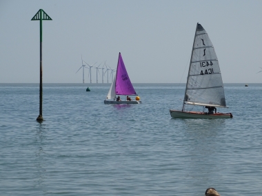 Amy and Belle Hart hold their own in the Topaz whilst Emily Cossens slips by in her Solo to take third place 