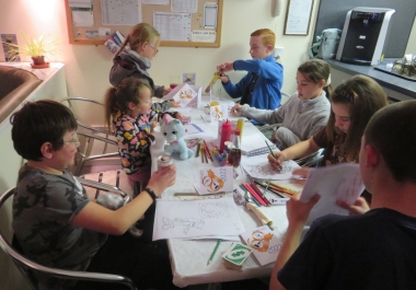 The Cadet & Otter table at the Laying-Up Supper