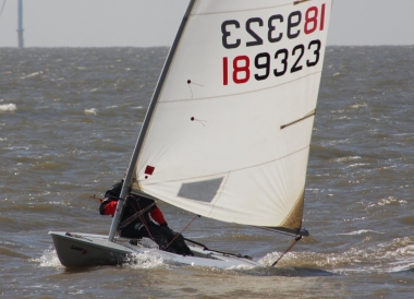 Brian Allen, moments before he capsized...for the second time