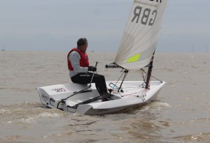 Dave Ingle, who sailed a great race in his RS Aero, only ro find out he had been disqualified